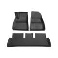 Complete Set Custom Fit All-Weather 3d car mat in Black for Model3